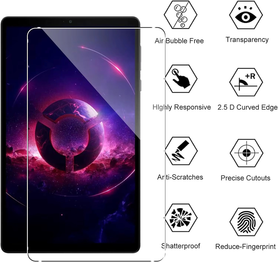 Displayschutzfolie aus gehärtetem Glas für Lenovo Yoga Idea Tab Pro AI Plus Legion Gen 2 3 Pad Pro GT 13 11.1, transparent - Bild 5