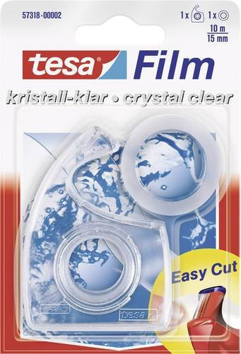 tesa tesafilm kristall-klar Transparent mit Abroller, Breite: 15 mm, Länge: 10 m - Bild 1