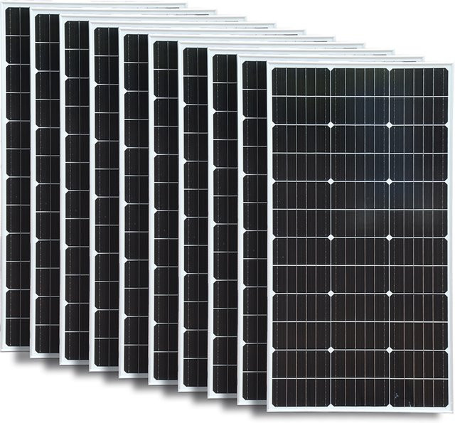 Xinpuguang Monokristallines Solarpanel Photovoltaikmodul Ladegerät in Schwarz - Bild 1