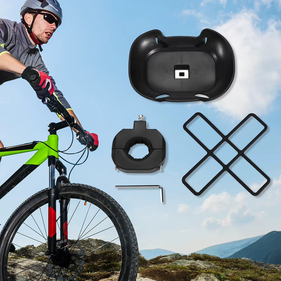 VODOOL Universelle Fahrrad-Lautsprecherhalterung mit verstellbarem Gurt in Schwarz für JBL CLIP 5 und JBL CLIP 4 - Bild 3