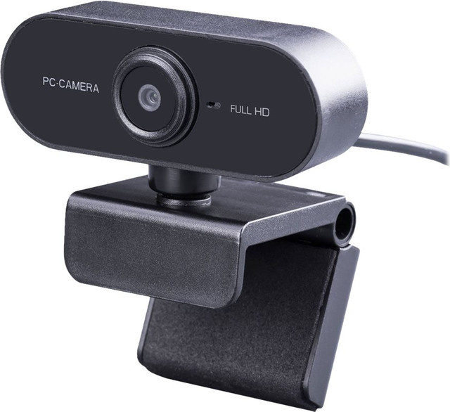 Midland W199 Full HD Webcam in Schwarz mit Audio und USB 2.0 Anschluss - Bild 1