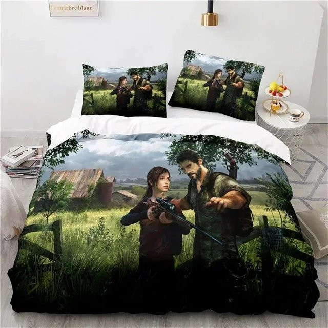 Lodestar The Last of Us Bettwäsche-Set mit 3D-Druck, Mehrfarbig, Bestehend aus Bettbezug und Kissenbezug, Breite: 70 cm, Länge: 133 cm - Bild 1