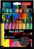 STABILO Fasermaler Pen 68 MAX ARTY Set mit 18 Stück in Mehrfarben und Keilspitze - Bild 1