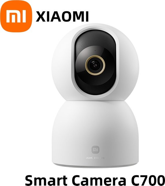 Xiaomi Smart Kamera C700 Überwachungskamera mit 8MP 4K Ultra HD, Schwachlicht-Vollfarb-Modus, Babyschrei-Erkennung und Zwei-Wege-Sprachfunktion, Weiß - Bild 1