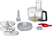 Bosch VeggieLove Plus Durchlaufschnitzler und Multimixer MUZ9VLP1 in Transparent und Grau - Bild 1