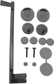 Duravit Scharnier-Set für WC-Sitz ohne Absenkautomatik in Edelstahl/Silber - Bild 1