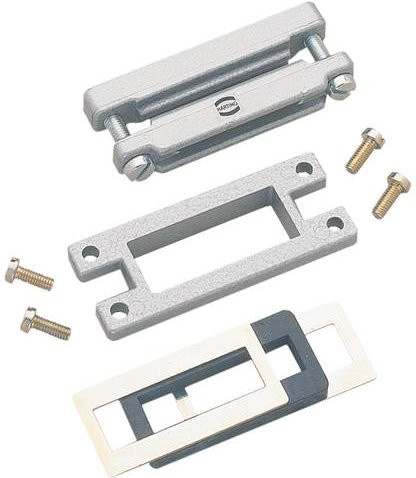 Harting Dichtungssatz für Flachleitungseingang in Schwarz und Silber aus Kunststoff - Bild 1