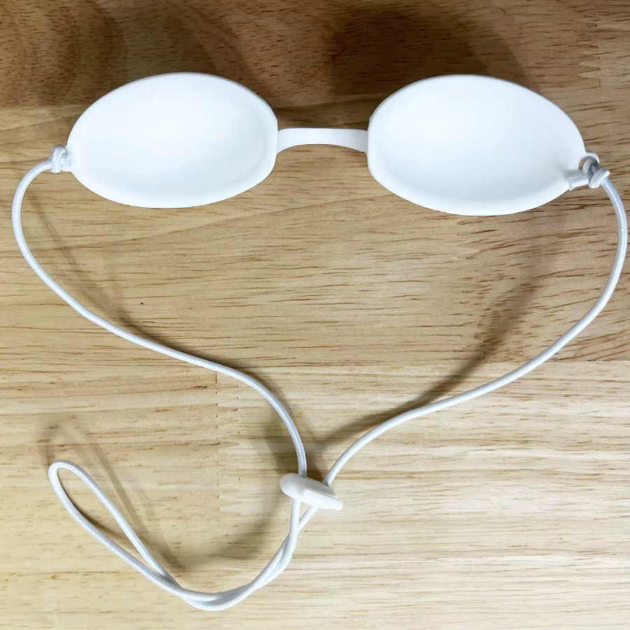 Laserschutzbrille leeyongin aus Silikon in Weiß für IPL Laser LED UV Photon Beauty Rotlichttherapie - Bild 2