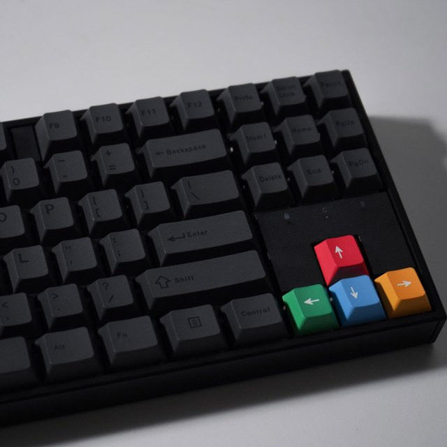 Venit Keys Tastenkappen im Cherry-Profil in Grau mit japanisch-englischem Design aus Dye-Sub PBT für mechanische MX-Tastaturen - Bild 1