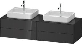 Duravit Waschtischunterschrank White Tulip in Weiß und Grau, glänzend, B/T: 160 x 55 cm - Bild 1