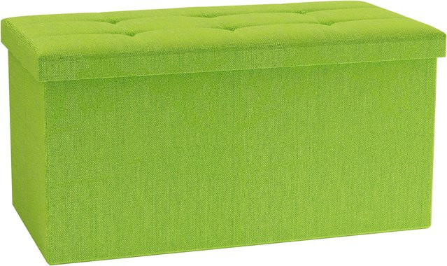 VCM Stoff Sitzbank als Aufbewahrungsbox und Sitztruhe, H x B x T: 38 x 76 x 38 cm - Bild 1