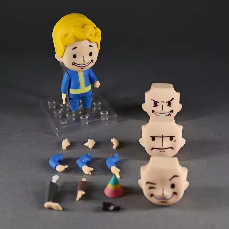 Bandai Pip Boy Actionfigur, Q-Version, mit wechselbarem Gesicht, Kunststoff - Bild 2