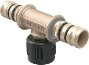 Geberit Mepla Übergangs-T-Stück MasterFix silber, Durchmesser: 26 mm, Anschluss: 1/2 Zoll - Bild 1