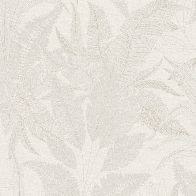PROFHOME Landhaus Tapete Floral Matt in Creme Beige, Vlies-Tapete mit botanischem Muster, Breite: 0,53 m, Länge: 10,05 m - Bild 1