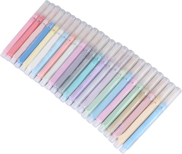 GoolRC Acrylmarker Set mit 24 Farben, lichtechte Mehrzweck Acrylfarbstifte in Multicolour und White für DIY-Projekte - Bild 1