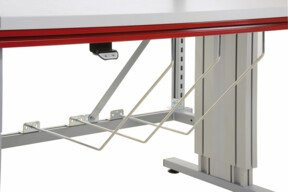 Rocholz Trennbügel SYSTEM FLEX für Kartonagen unter dem Tisch, verzinkt, Silber - Bild 1