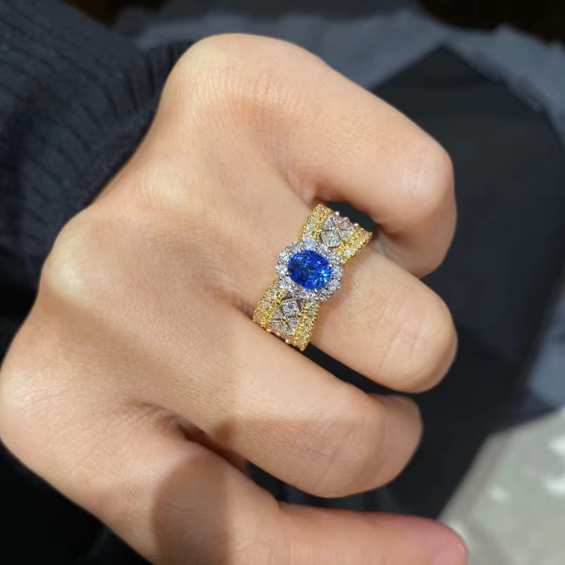 Huitan Ringset, Gold, Zirkonia, Damen - Bild 2