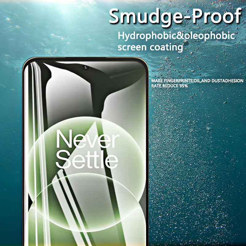 HD-Displayschutzfolie aus gehärtetem Glas für OnePlus Ace 6T, transparent, kratzfest und fingerabdruckresistent - Bild 3