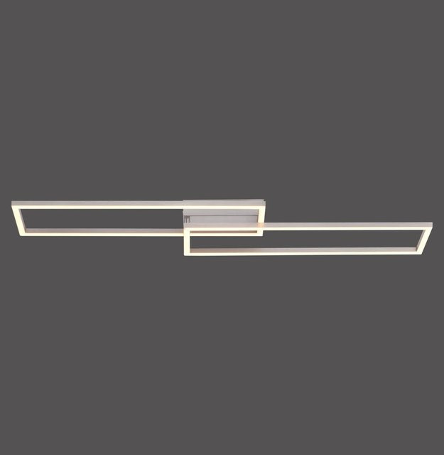 Just Light Deckenleuchte Iven in Stahlfarben, dimmbar, LED, warmweiß, B: 92,4 cm, H: 22 cm - Bild 1