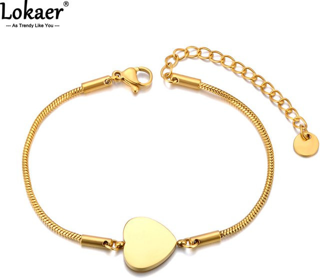 Lokaer Armband, Edelstahl, Gold, Damen - Bild 1