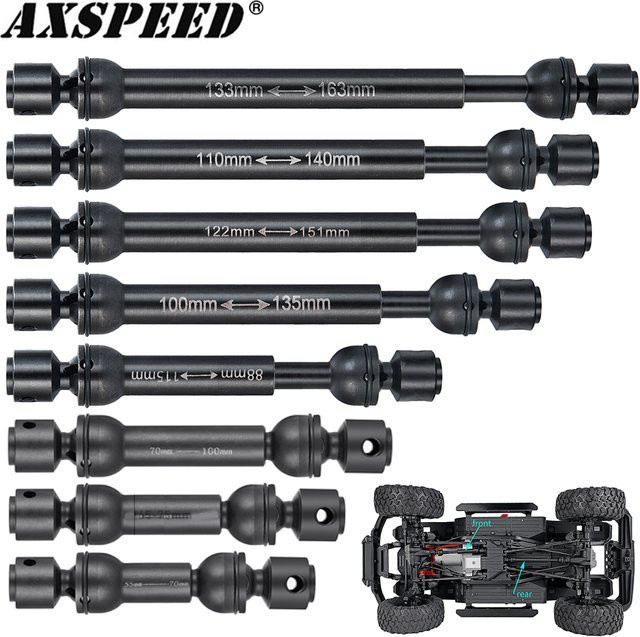 AXSPEED Hochleistungs-Antriebswelle aus Stahl, mittlere Getriebewelle, Metall - Bild 1