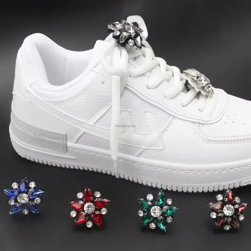 SMATLELF Schuh Charms, bunte Edelsteine, Perle, Strass - Bild 3