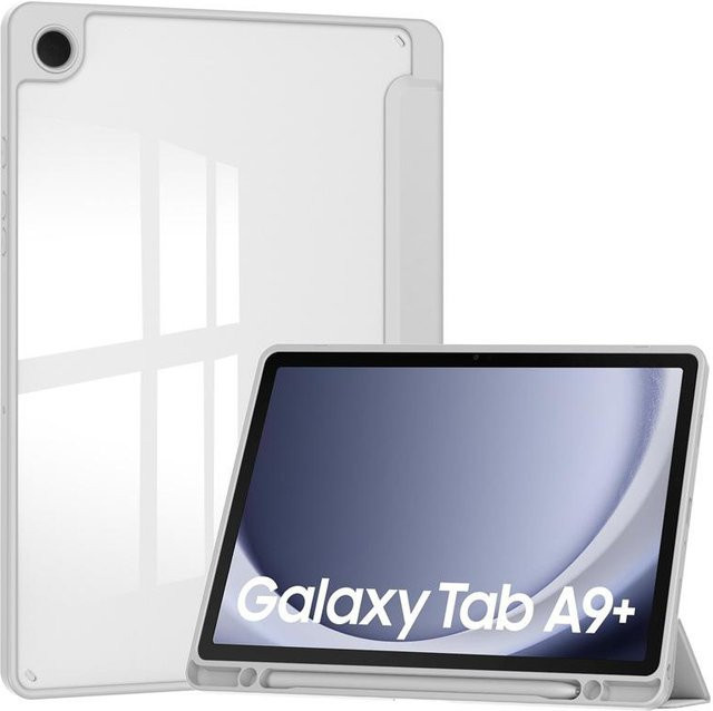 Samsung Tablet Hülle mit Stifthalter in Transparent für Galaxy Tab S9 Ultra S8 S7 FE S6 Lite A9 Plus A8 A11 Plus - Bild 1