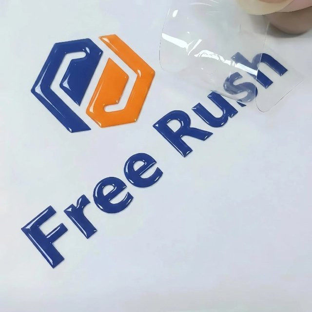 50 Stück Personalisierte 3D UV DTF Transferaufkleber mit eigenem Logo, Wasserfeste Namensaufkleber in Multicolour für Auto und Flaschen - Bild 1