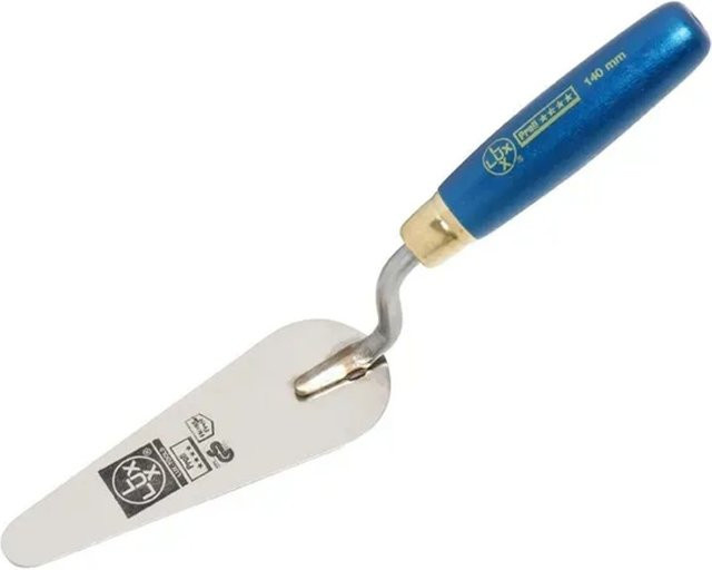 LUX-TOOLS Katzenzungenkelle aus rostfreiem Edelstahl, Länge: 140 mm - Bild 1