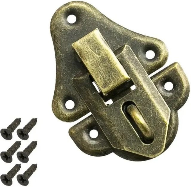 HMF 6495-VS1 Vintage Spannverschluss mit Schlossöse in Bronze - Bild 1