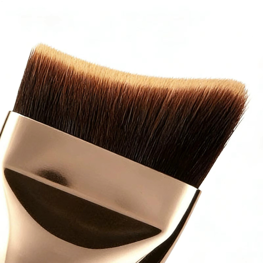 Abgewinkelter Foundation-Pinsel mit Flachkopf für Flüssig-Make-up - Bild 2