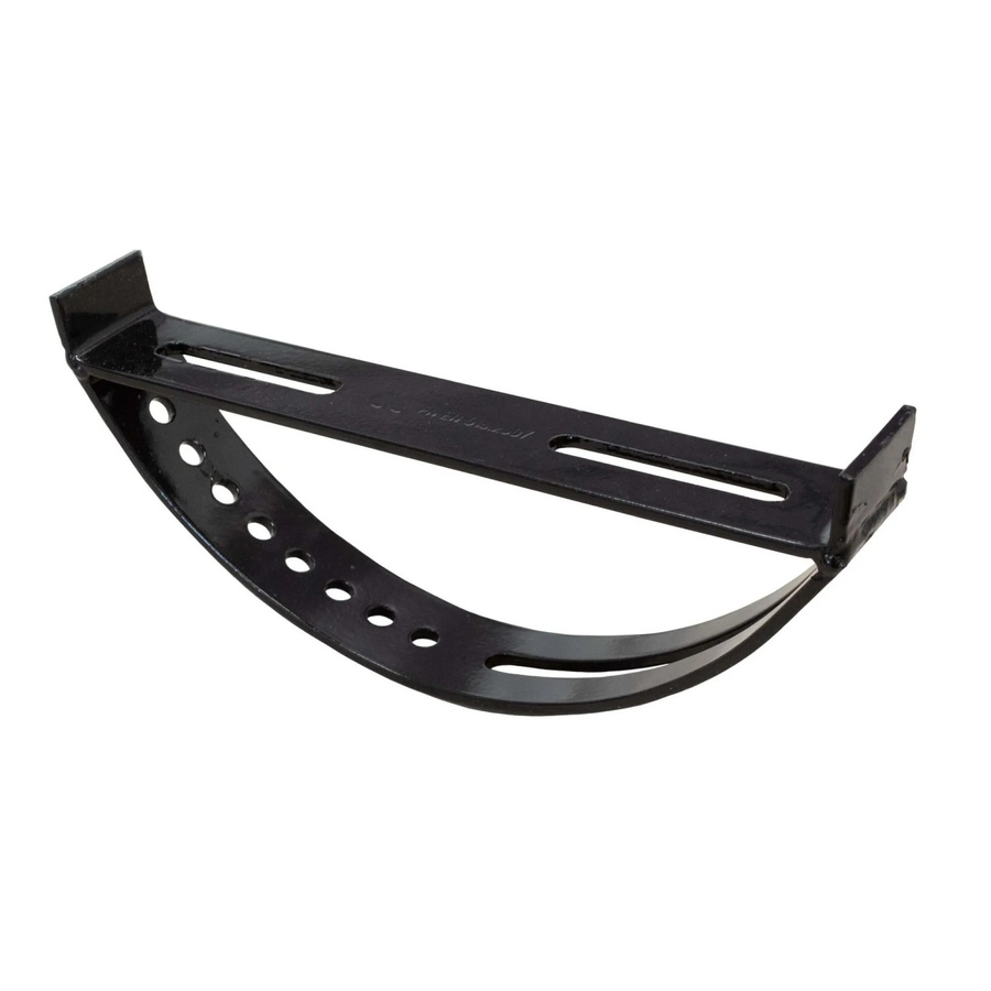 Daprona Halter für Laufrost am Dach aus verzinktem Stahl in Schwarz, Breite: 25 cm - Bild 2