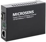 Microsens Gigabit Ethernet Bridge Medienkonverter MS400249 Schwarz mit RJ-45 und SFP (mini-GBIC) für 10Base-T, 100Base-TX, 1000Base-T und 1000Base-X - Bild 1