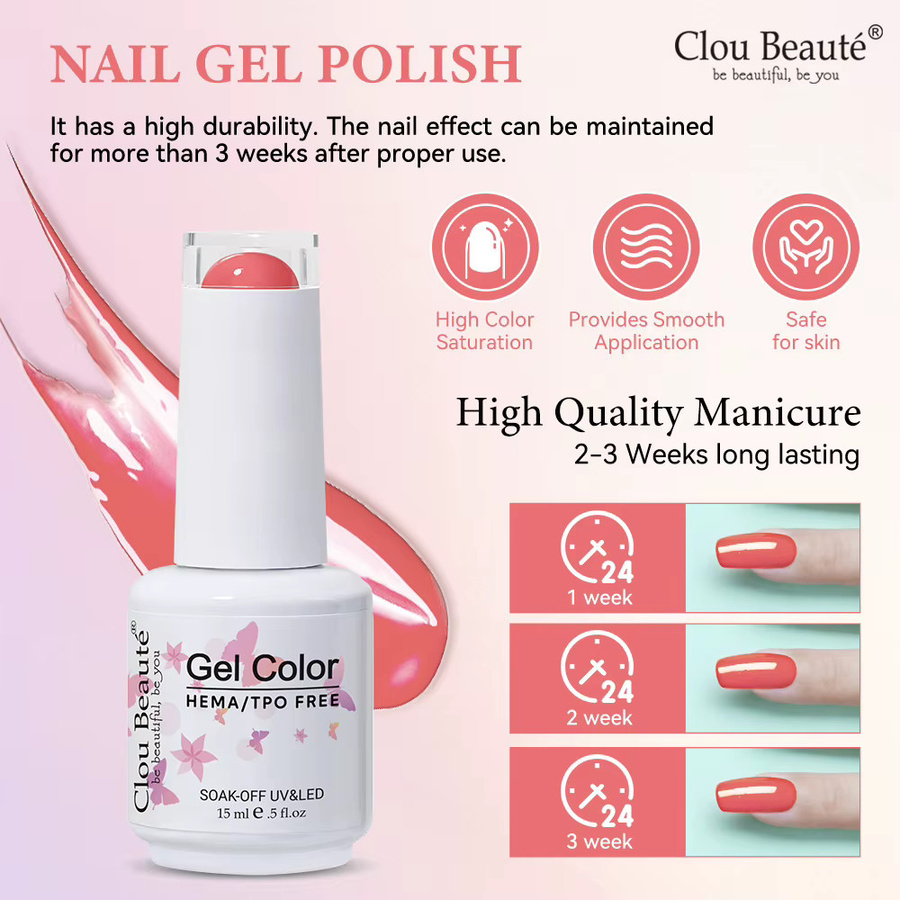 Clou Beaute Gel Nagellack, glänzend - Bild 2