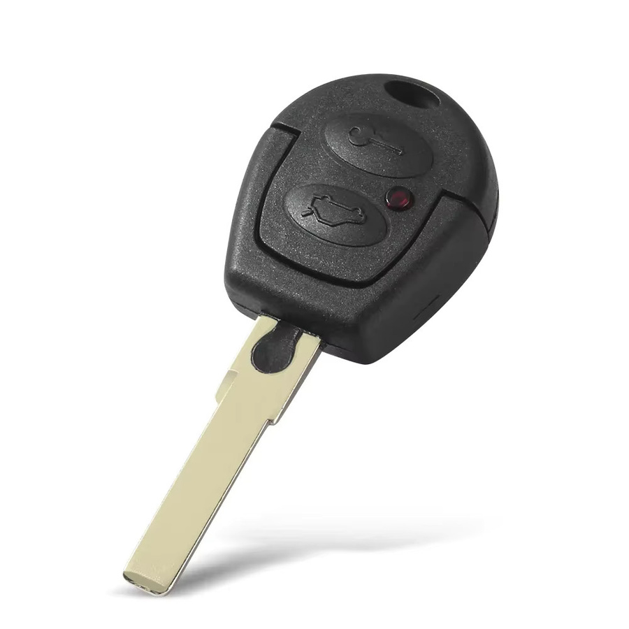 KEYYOU Ersatzgehäuse für Autoschlüssel mit 2 Tasten in Schwarz für VW Polo Golf Jetta Sharan Seat Leon Mii Altea und Skoda Fabia Octavia - Bild 2