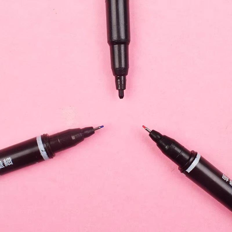 10er Set permanente Kunstmarker mit Doppelspitze und wasserfester Tinte in verschiedenen Farben für Skizzenbücher und Malerei - Bild 2