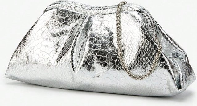 Clutch Tasche Damen, Silver bunt - Bild 1