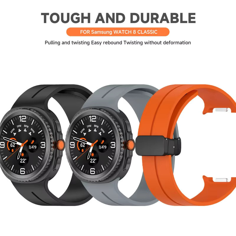 CAOWTAN Uhrenarmband Silikon, Magnetschnalle, Samsung Galaxy Watch 8 - Bild 2