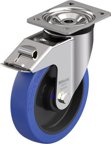 Blickle Edelstahl-Schwerlast-Lenkrolle LKX-POBS 200XKA-FI mit Rad-Durchmesser 200 mm und einer Tragfähigkeit von 500 kg - Bild 1