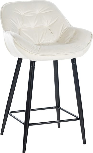 CLP Barhocker Gibson aus Samt mit Fußstütze, Sitzhöhe: 76 cm - Bild 1