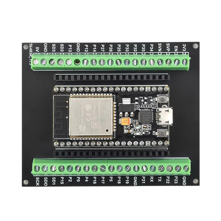 diymore ESP32-Entwicklungsplatine mit Erweiterungsadapter-Kit Breakout-Board für 38-poliges ESP-32S in Schwarz mit Wi-Fi und Bluetooth - Bild 4