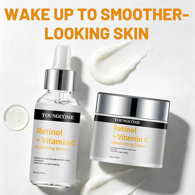 YOUNGCOME Retinol + Vitamin C Serum & Creme, für normale Haut - Bild 1