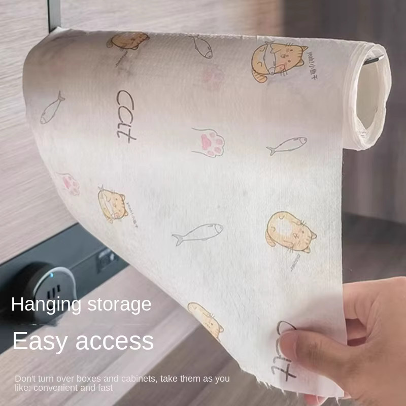 PGY Küchenrollenhalter aus Metall zum Aufhängen, Weiß - Bild 4