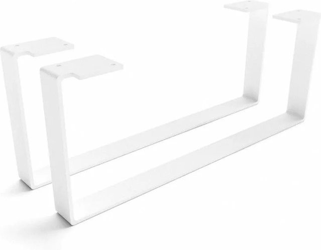 HEVVA Möbelfüße LUXEMBURG 2er Set Weiß, Höhe: 20 cm, Tiefe: 50 cm - Bild 1