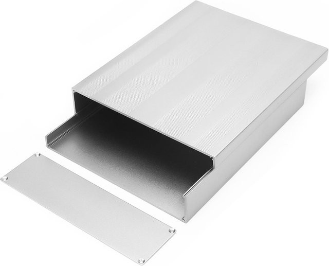 Koogeelife Aluminium Projektgehäuse für Leiterplatten und Instrumente in Silber und Grau mit Sandstrahl-Finish - Bild 1