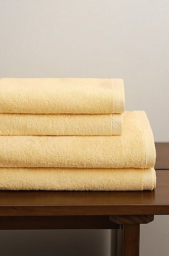 Jotex DARCY Handtuch-Set 4er-Pack aus Baumwolle in Gelb - Bild 1