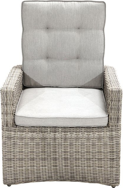 OUTFLEXX Polster für Ploß Sahara Loungesessel, Hellgrau, Polyester, Wasserabweisend und Pflegeleicht - Bild 1