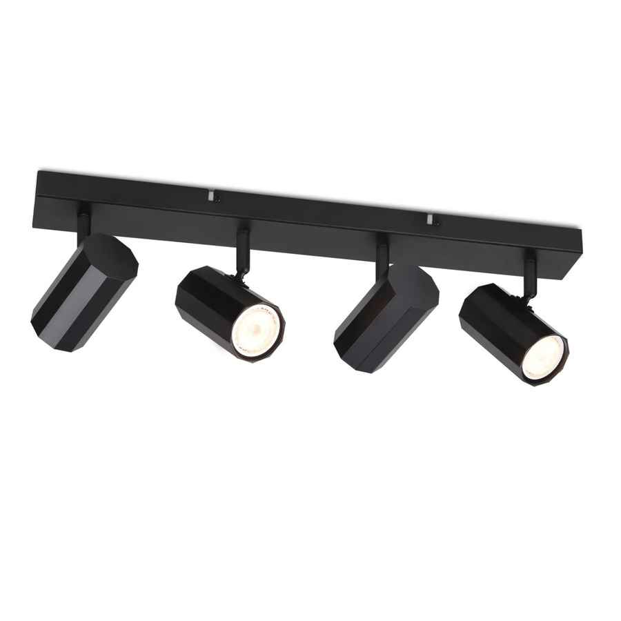 NETTLIFE Deckenstrahler aus Metall in Schwarz, verstellbare LED-Industrie-Deckenleuchte mit GU10 Fassung - Bild 2