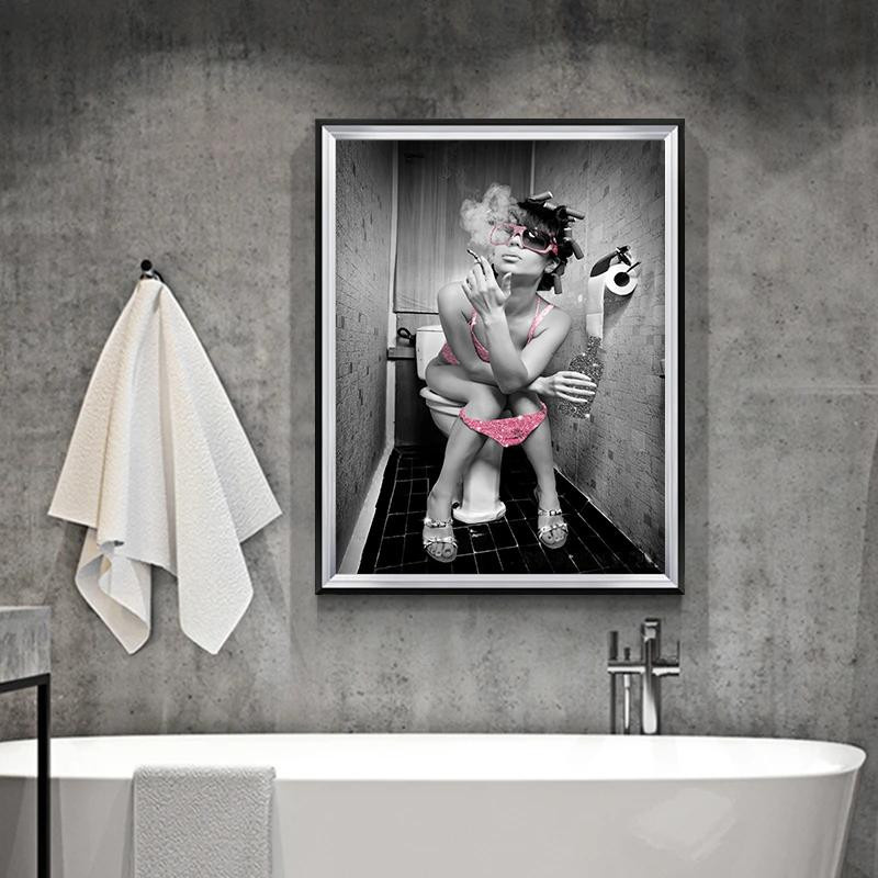 Moderne Leinwandmalerei Petrichor Poster für Badezimmer und Waschraum, Wandkunst ohne Rahmen, Breite: 40 cm, Höhe: 50 cm - Bild 2