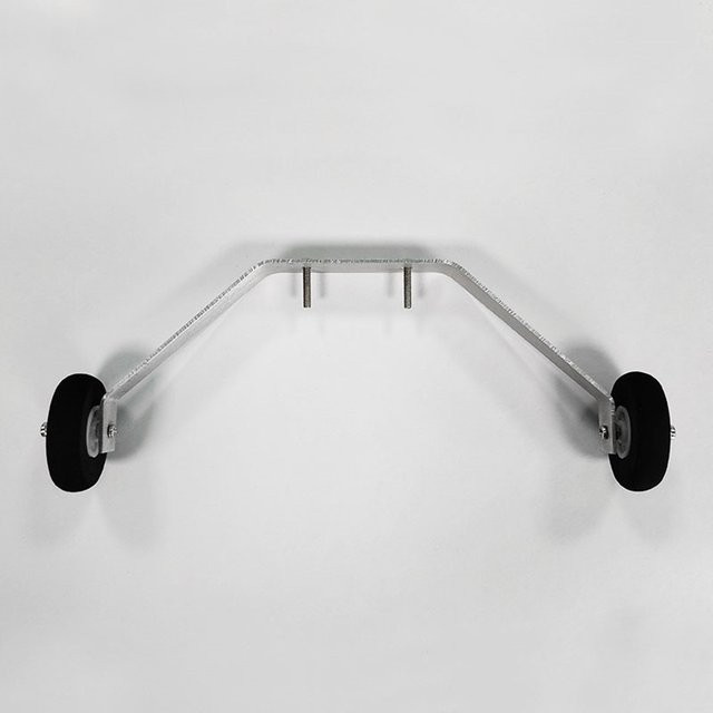 Real hawk Aluminium-Hauptlandegestell mit Rädern, 1 Set, Metall, Zubehör - Bild 1